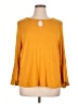 Inner Circle Inc. Yellow Long Sleeve Blouse Size XL - photo 1
