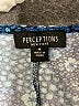 Perceptions Paisley Blue Casual Dress Size M - photo 7