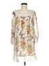 Target 100% Polyester Floral Ivory Casual Dress Size M - photo 1