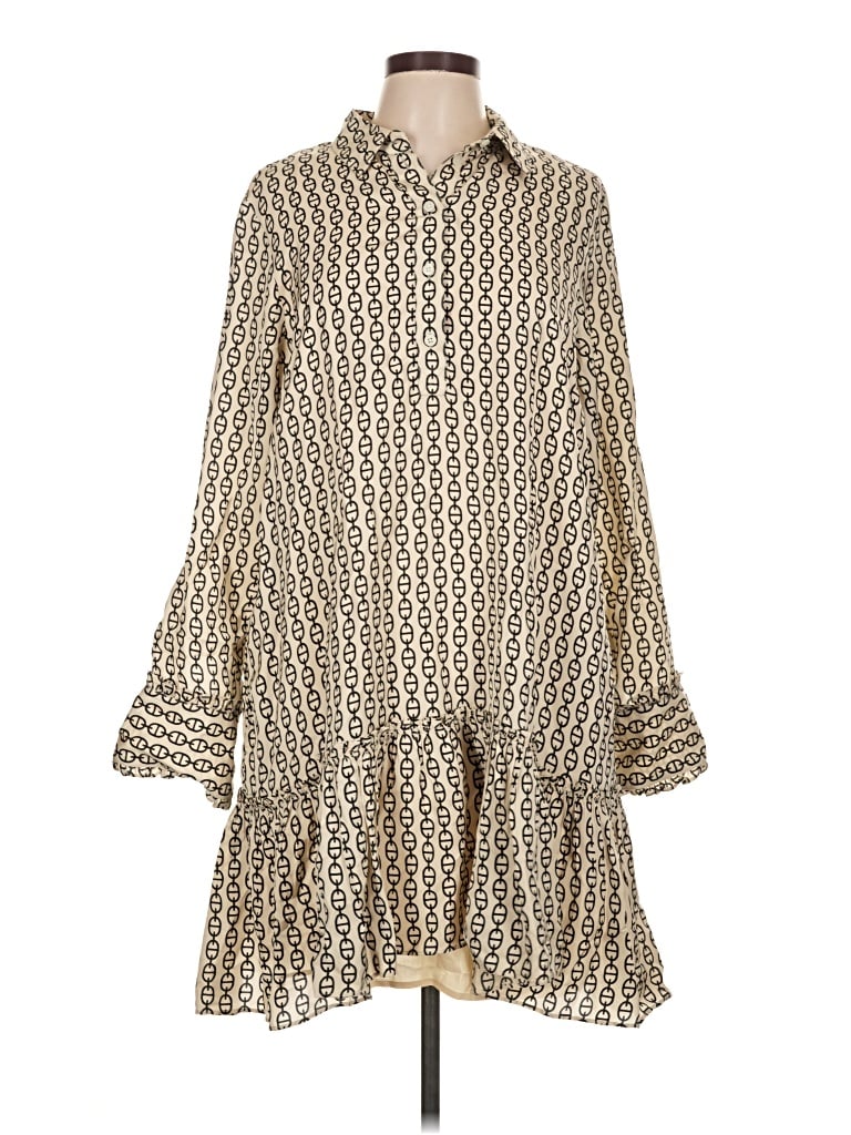 Pre-owned Jcrew Casual Dress In Tan