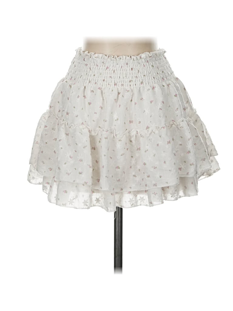 Pre-owned Altar'd State Casual Skirt In Ivory