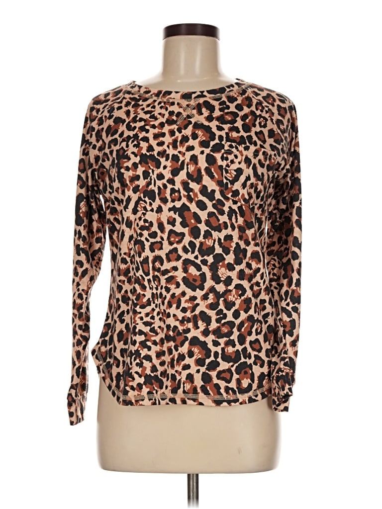 Pre-owned Ekouaer Long Sleeve T-shirt In Brown