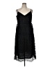 City Chic 100% Polyester Black Cocktail Dress Size 16 Plus (S) - photo 1