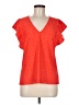MICHAEL Michael Kors Stars Orange Short Sleeve Blouse Size M - photo 1