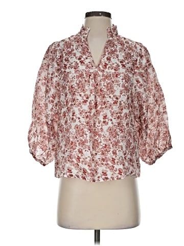 Garnet Hill 3/4 Sleeve Blouse (view 1)