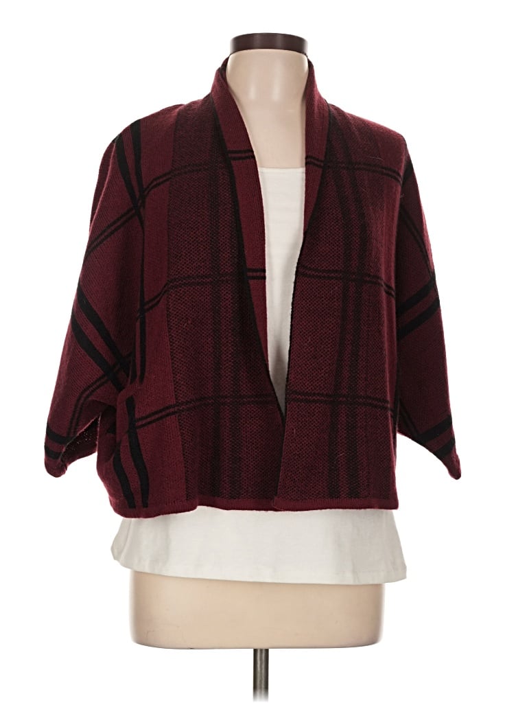 Pre-owned Retrology Cardigan Sweater In Burgundy