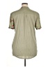 rue21 100% Polyester Floral Green Short Sleeve Blouse Size XL - photo 2