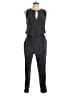 Banana Republic Metallic Black Jumpsuit Size 12 - photo 1