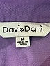 Davi & Dani Stars Purple Long Sleeve Blouse Size M - photo 7
