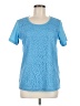 Assorted Brands 100% Polyester Blue Short Sleeve Top Size M - photo 1