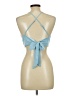 Papaya 100% Polyester Blue Sleeveless Top Size L - photo 2