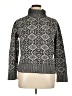 Talbots Houndstooth Black Turtleneck Sweater Size XL - photo 1