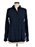Madewell Checkered-gingham Blue Long Sleeve Button-Down Shirt Size M - photo 1