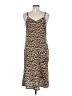 Sam Edelman 100% Polyester Animal Print Brown Casual Dress Size 8 - photo 2