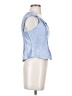 Xscape 100% Acetate Blue Sleeveless Blouse Size 10 (petite) - photo 4