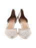 Badgley Mischka Metallic Silver Heels Size 7 - photo 2