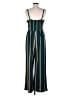 Express Color Block Teal Jumpsuit Size L - photo 2