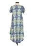Lularoe Argyle Blue Casual Dress Size S - photo 2