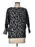 Jennifer Lopez Animal Print Gray Pullover Sweater Size L - photo 1