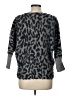 Jennifer Lopez Animal Print Gray Pullover Sweater Size L - photo 2