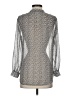 L'Agence Polka Dots Silver Long Sleeve Blouse Size Sm (1) - photo 2
