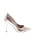 MICHAEL Michael Kors 100% Leather Metallic Silver Heels Size 6 1/2 - photo 1