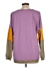 Bibi Color Block Purple Long Sleeve Top Size L - photo 2