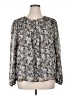 Blousology 100% Polyester Gray Long Sleeve Blouse Size XL - photo 1