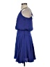 Milly Solid Blue Casual Dress Size 0 - photo 5