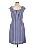 Karin Stevens Stripes Blue Casual Dress Size 10 - photo 1