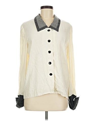 Assorted Brands Long Sleeve Silk Top (view 1)