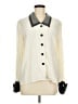 Assorted Brands 100% Silk Ivory Long Sleeve Silk Top Size 8 - photo 1