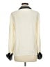 Assorted Brands 100% Silk Ivory Long Sleeve Silk Top Size 8 - photo 2