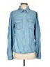 Aqua 100% Tencel Blue Long Sleeve Button-Down Shirt Size S - photo 1