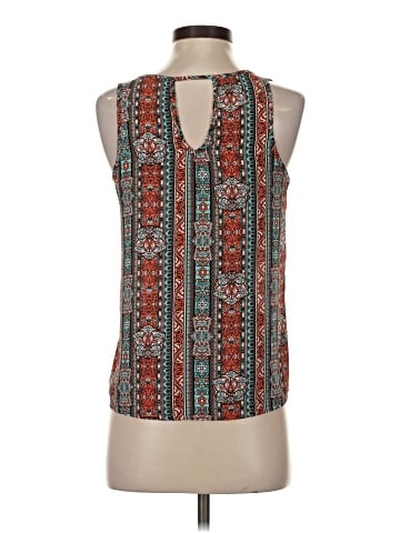 Pink Rose Sleeveless Blouse (view 2)
