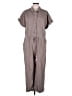 Free People 100% Lyocell Solid Gray Jumpsuit Size L - photo 1