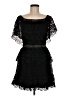 Boohoo 100% Polyester Black Cocktail Dress Size 8 - photo 1