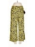 IMAN Animal Print Yellow Casual Pants Size M (petite) - photo 1