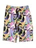 Shein 100% Polyester Print Purple Shorts Size 6 - photo 1