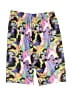 Shein 100% Polyester Print Purple Shorts Size 6 - photo 2