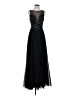 Xscape 100% Polyester Black Cocktail Dress Size 4 - photo 1