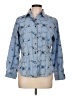 Assorted Brands Stars Blue Long Sleeve Blouse Size 12 - photo 1