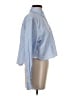 Jonathan Simkhai 100% Cotton Stripes Blue Long Sleeve Button-Down Shirt Size XS - photo 4