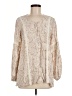 PilyQ 100% Rayon Ivory Long Sleeve Blouse Size Med - Lg - photo 1