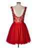 Sherri Hill 100% Polyester Solid Red Cocktail Dress Size 12 - photo 2