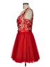 Sherri Hill 100% Polyester Solid Red Cocktail Dress Size 12 - photo 5