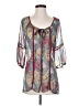 Maurices Silver 3/4 Sleeve Blouse Size S - photo 1