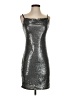 Bebe Metallic Silver Cocktail Dress Size S - photo 1