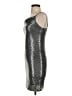 Bebe Metallic Silver Cocktail Dress Size S - photo 5