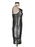 Bebe Metallic Silver Cocktail Dress Size S - photo 4
